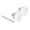 Prime-Line Mortise Style Fluted Glass Door Knobs, Features 2 In. Outside Diameter Knobs, Chrome 1 Set E 28314 - alternate 1